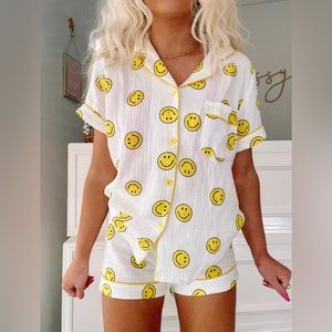 Sassyshortcake Smiley face pajamas